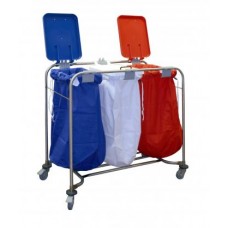 Laundry Trolley With Lid - Triple (LIMITED STOCK)