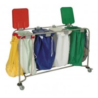 Laundry Trolley With Lid - Quad (LIMITED STOCK)