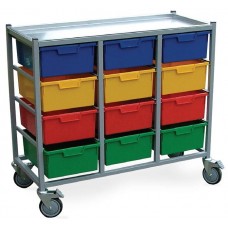 Laundry Cart - 12 Tray