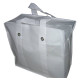 Non-Woven Polyprop Carry Bag / Storage Bag - 21" x 19" x 9.5" - White (OUT OF STOCK)