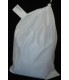 Linen Bag With Drawstring and Toggle: White
