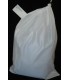 Linen Bag With Drawstring and Toggle: White