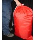 Flat Laundry Carry Sack With Toggle - PU BACKED Nylon P317 Red (OUT OF STOCK)