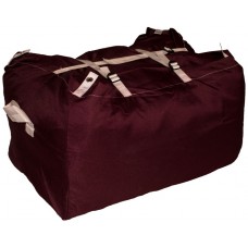 Commercial Laundry Hamper With Three Strap Closure CD530 Dark Red