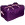 Commercial Laundry Hamper With Three Strap Closure CD513 Purple