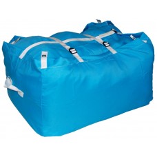 Commercial Laundry Hamper With Three Strap Closure CD522 Turquoise