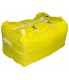 Commercial Laundry Hamper With Three Strap Closure CD502 Yellow