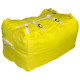 Commercial Laundry Hamper With Three Strap Closure CD502 Yellow