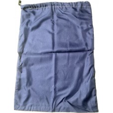 Linen Bag With Drawstring and Toggle: Navy Blue