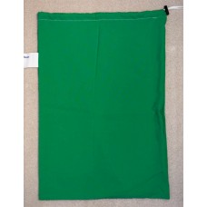 Linen Bag With Drawstring and Toggle: Green