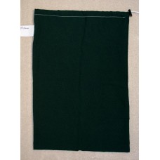 Linen Bag With Drawstring and Toggle: Dark Green (OUT OF STOCK)