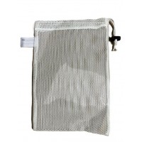 Drawstring HD Mesh Bag With Toggle: Small 8" x 13" (White) - 2mm hole size - LIMITED STOCK