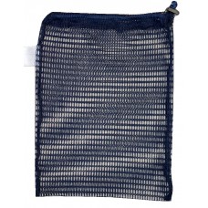 Drawstring Net Bag: Small 12" x 14" With Toggle (Navy Blue)