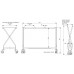 Folding Stainless Steel Linen Cart - Triple