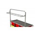 Laundry Cart - 12 Tray Stainless Steel With Hanging Rail