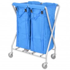 Folding Laundry Trolley  100L Twin (with 2 bags) (OUT OF STOCK)